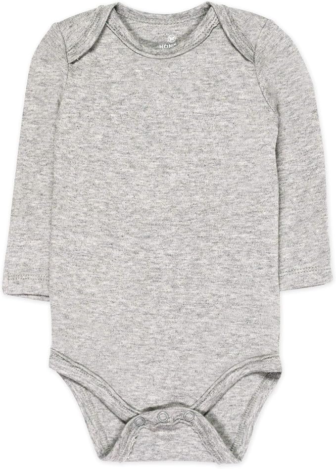 HonestBaby baby-girls 5-pack Long Sleeve Bodysuits One Piece 100% Organic Cotton - Image 5