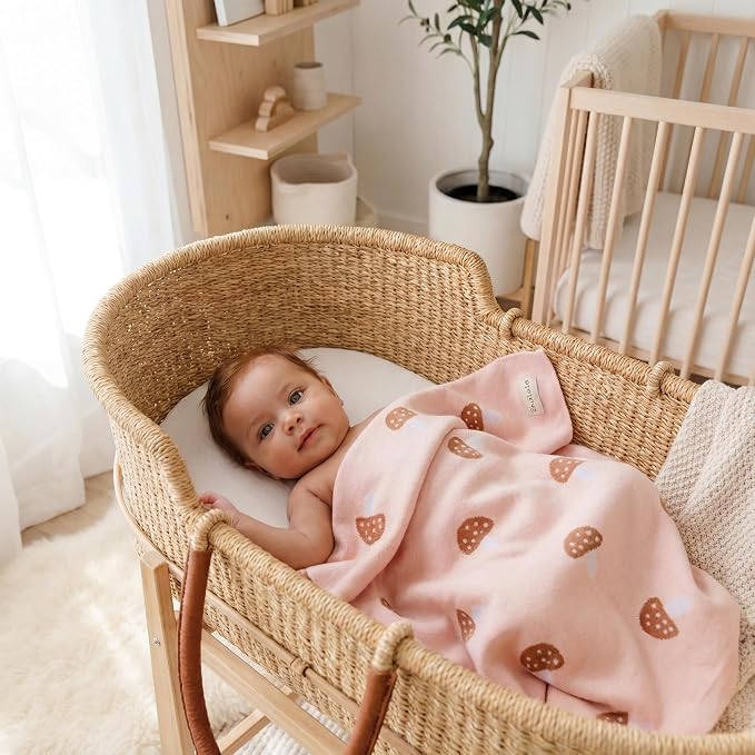 Swaddle Blanket for Girls 100% Cotton Buttery Soft Cozy Receiving Swaddle Crib - Image 6