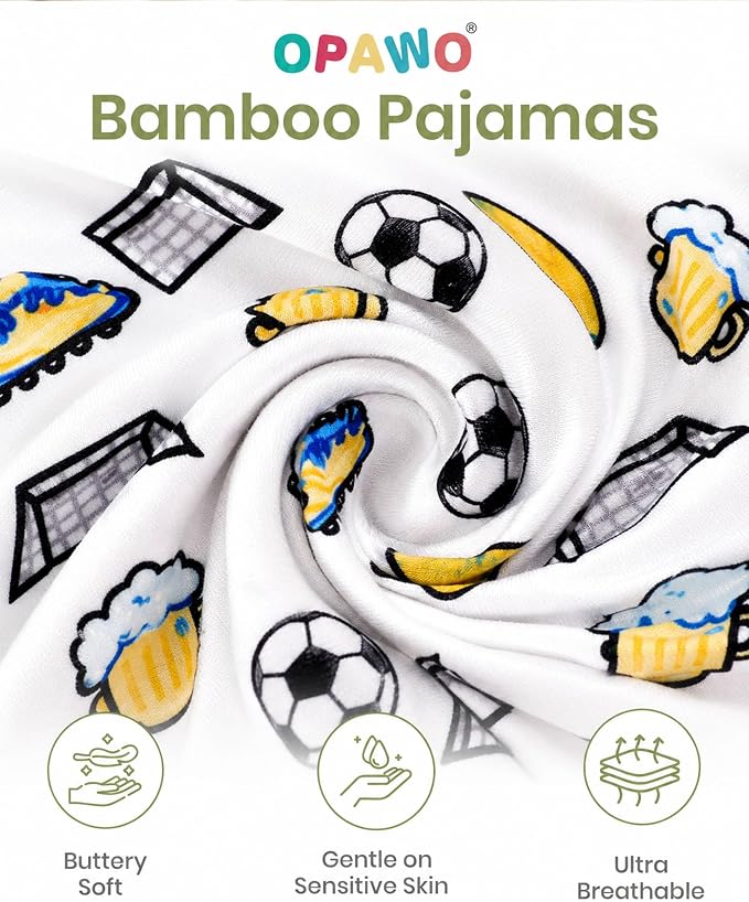 OPAWO Bamboo Sleepers for Baby Boy Pajamas Bamboo Pajamas Baby Romper 0-24M | 2 - Image 3