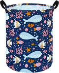 Round Laundry Hamper Storage Basket Laundry Organizer Hamper Storage Bins Clothes and Toys Box Nursery Hamper Gift Basket For Kids with Handles