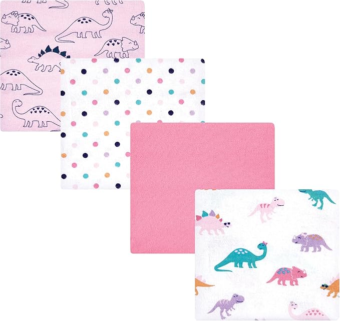 Hudson Baby Unisex Baby Cotton Flannel Receiving Blankets, CuteASaurus by HudsonBaby