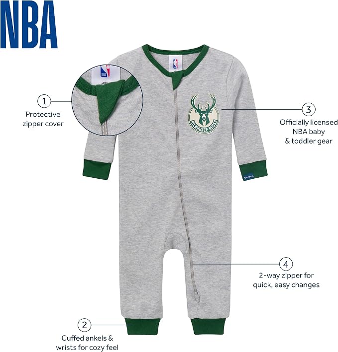Gerber Baby NBA Footless Pajamas - Image 6
