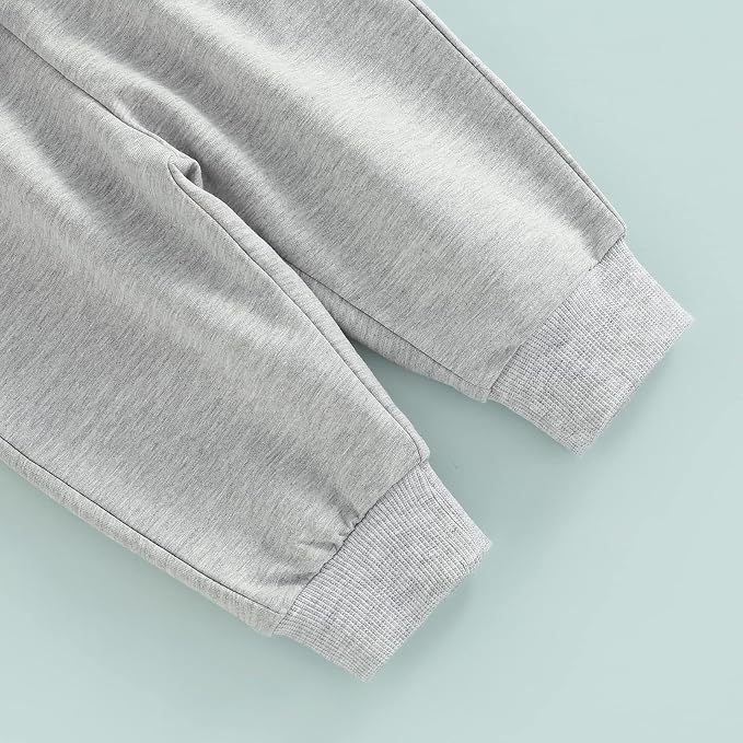 Thorn Tree Infant Baby Boys Pants Set Hooded Solid Sweatshirt Top Pocket - Image 6