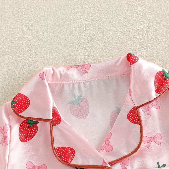 Kuriozud Baby Girl Boy Romper Pajamas Onesie Short Sleeve Button Down Pjs - Image 8
