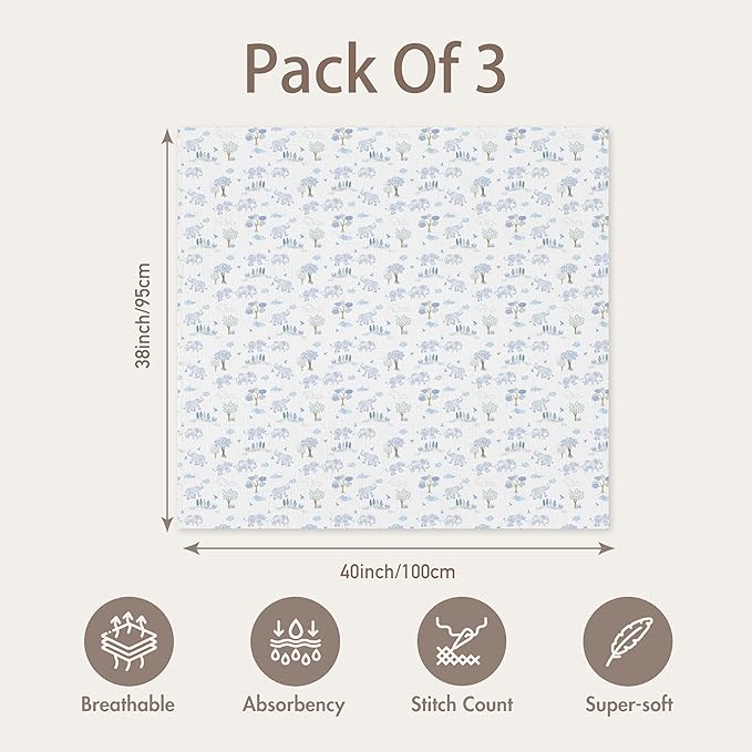 GLLQUEN BABY Muslin Swaddle Blankets - Image 5