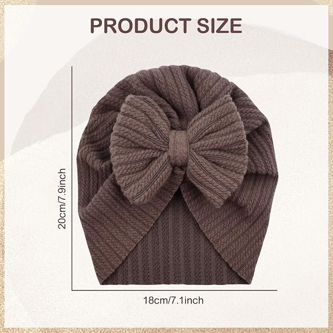 Cinaci 4 Pieces Baby Girls Turban Hats - Image 2