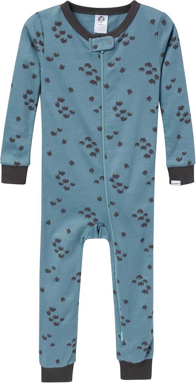 Gerber Baby Boys 3-Pack Snug Fit Footless One Piece Cotton Pajamas - Image 2
