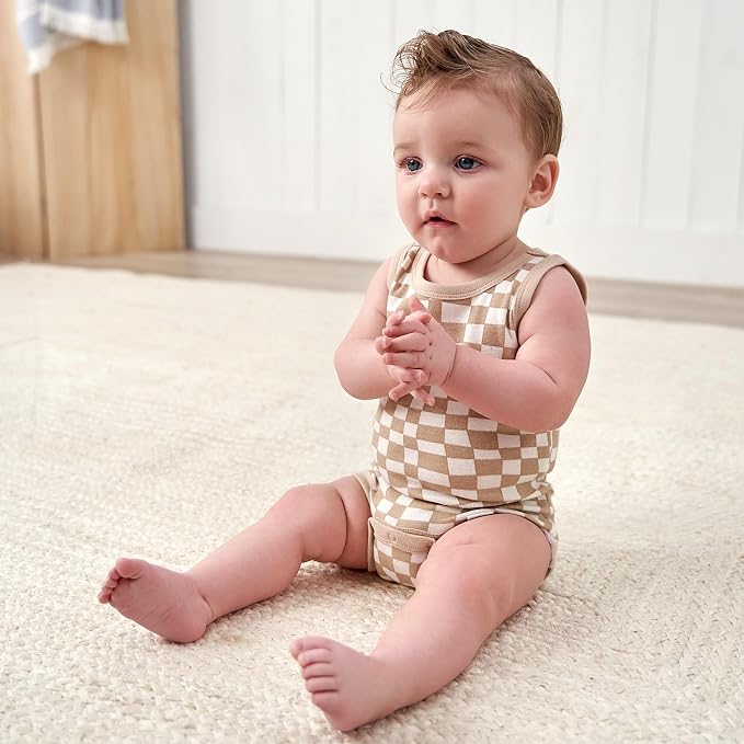 Gerber Baby Boys Multi-Pack Sleeveless Onesies Bodysuit - Image 4