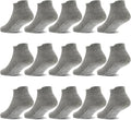 GRPSKCOS Non Slip Toddler Socks 15 Pairs Toddler Grip Anti Skid Low Cut Socks by GRPSKCOS