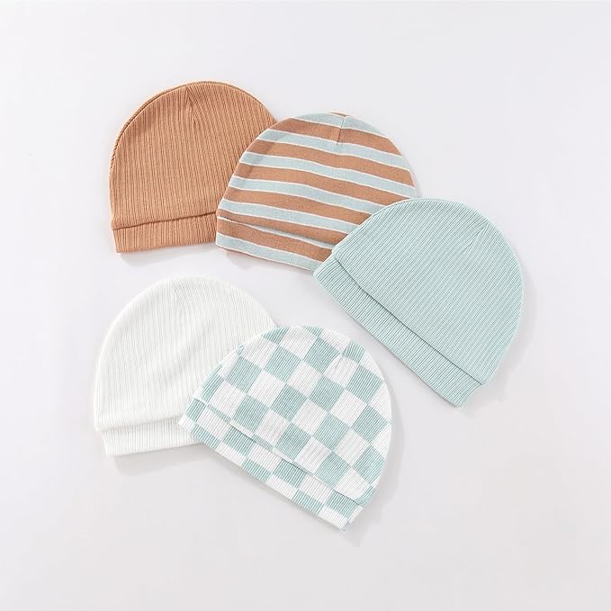 15 Pack Infant Hats Gloves Socks Unisex Baby Boy Girl Accessories Set Cotton New Born Caps Mittens
