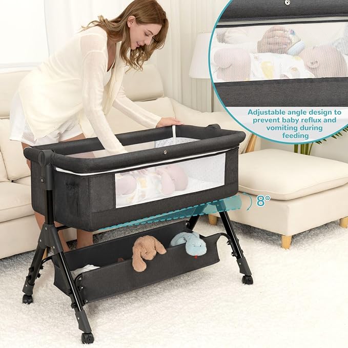 BCOL Baby Bassinet, Bedside Bassinet - Image 4