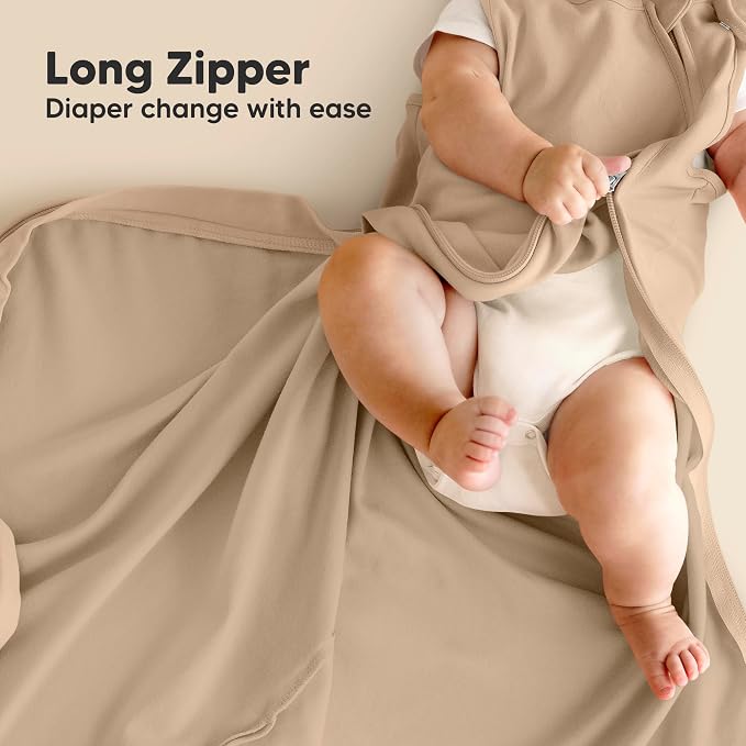 KeaBabies 2-Pack Organic Baby Sleep Sacks, 100% Cotton 0.5TOG - Image 5