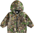 Toddler Baby Boy Lightweight Hooded Jacket Excavator Coat Outwear | Truck Print by Rourufy