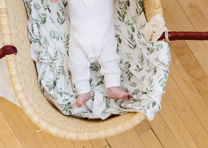 Copper Pearl Swaddle Blankets for Newborns | Soft Stretchy Receiving Blankets - Image 4