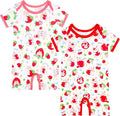GUISBY Baby Rayon Romper Pajamas, 0-24M | Silky Soft Feel，Snap Closure，Footless by GUISBY