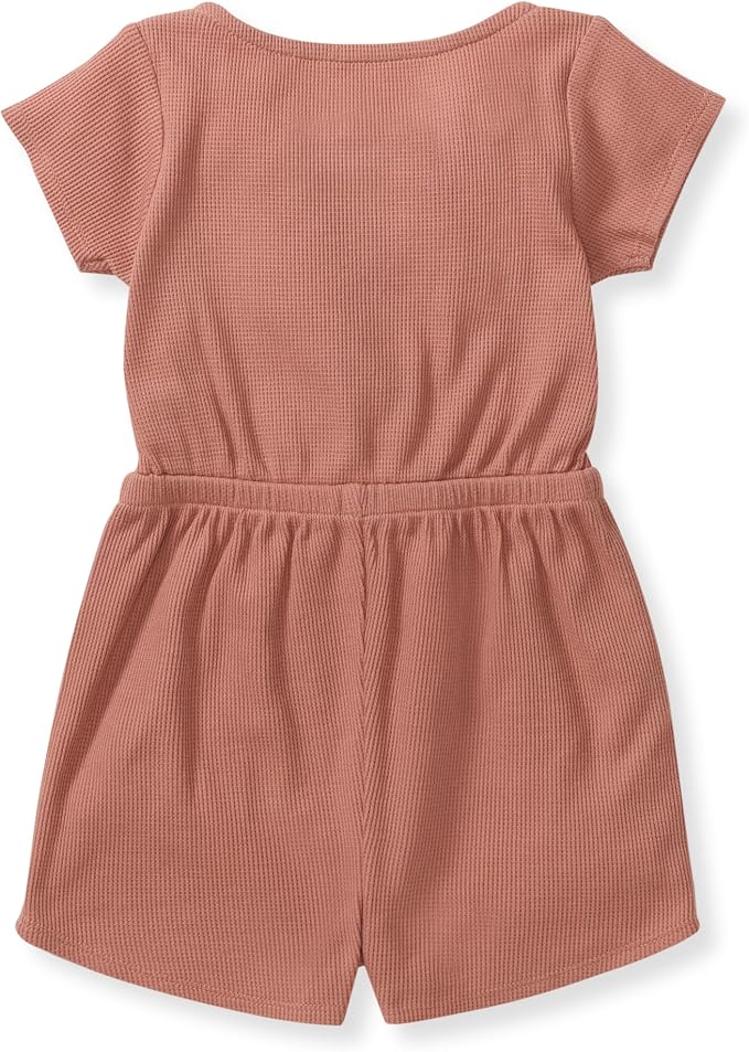 Burt's Bees Baby Girls Bubble Romper, 100% Organic Cotton One-piece Shortall - Image 2