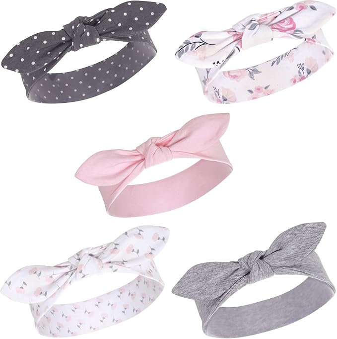 Hudson Baby Cotton and Synthetic Headbands, Size 0-24 Months by HudsonBaby