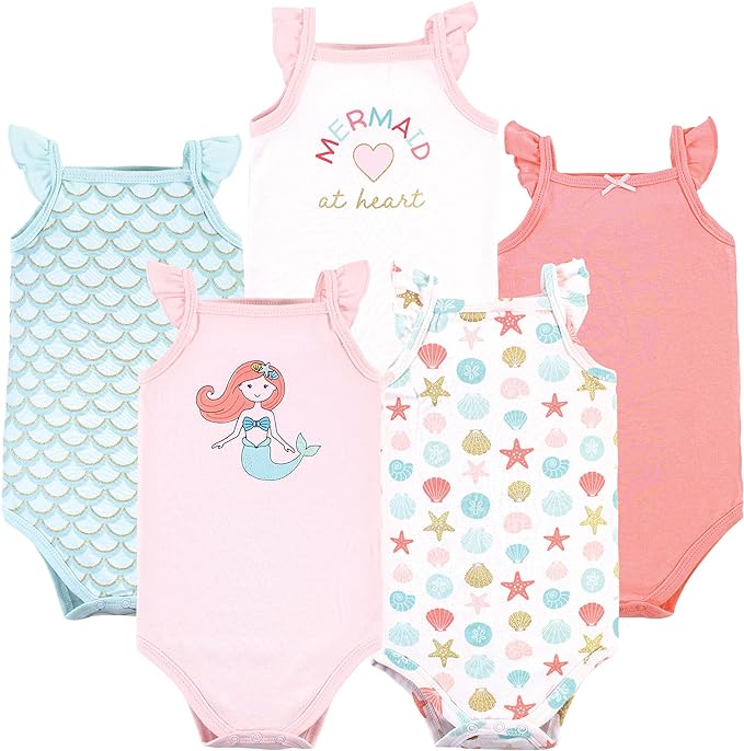 Hudson Baby Unisex Baby Cotton Sleeveless Bodysuits by HudsonBaby