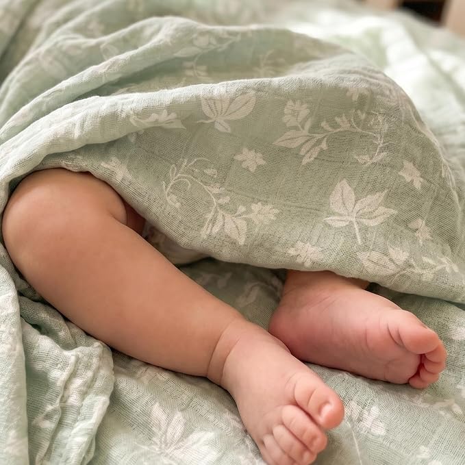 Muslin Swaddle Blankets for Newborn, Cotton Receiving Blanket | 4 Pack 100% - Image 5