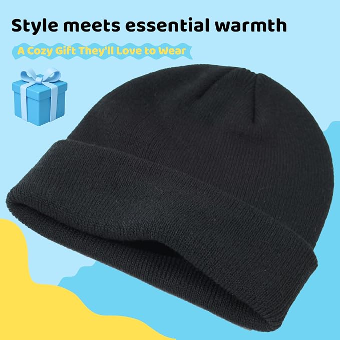 YMYDYFC Baby Beanie 3Pack Toddler Beanie Baby Winter Hats Boy&Girl 0-6Years | - Image 4