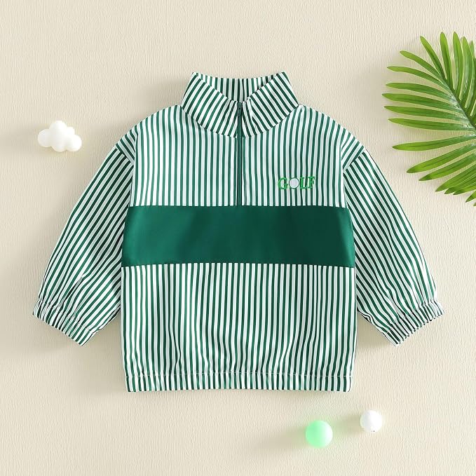 Baby Boy Jacket Toddler Golf Clothes Long Sleeve Lapel Button Down Top Infant - Image 7