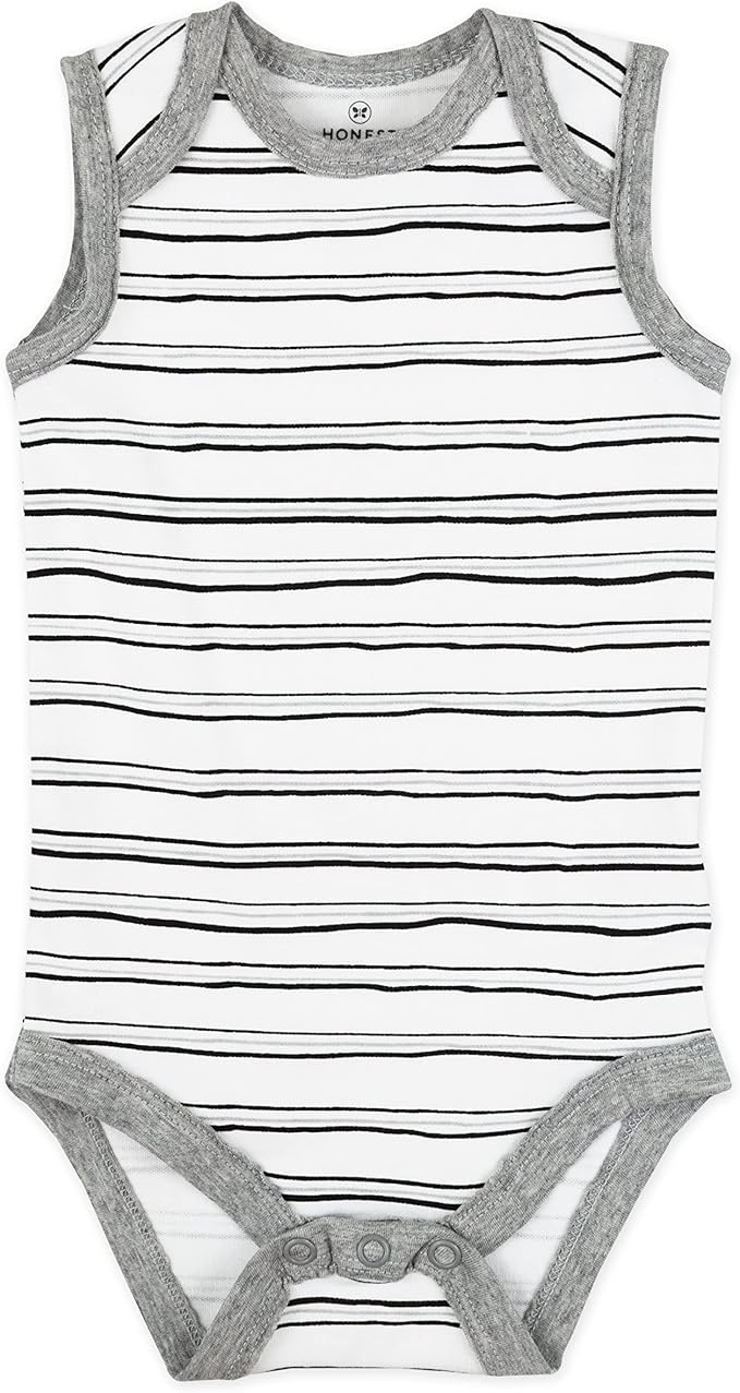 HonestBaby baby-boys Sleeveless Bodysuits One-piece 100% Organic Cotton - Image 4