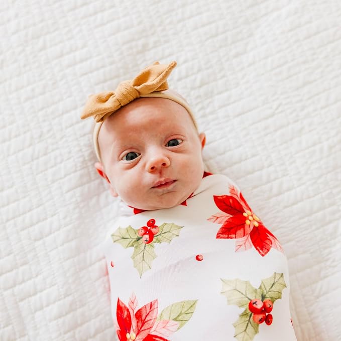 Copper Pearl Swaddle Blankets for Newborns | Soft Stretchy Receiving Blankets - Image 4