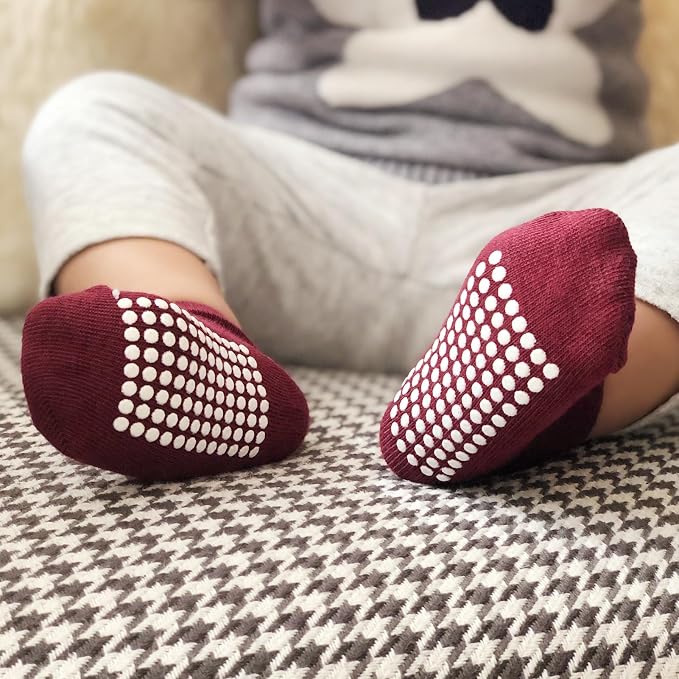 Baby Non-Slip Ankle Socks 12 Pack Soft Cotton - Image 7