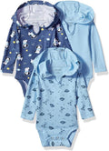 Hanes Baby Long Sleeve Bodysuit, Ultimate Bodysuit Hoodie Boys & Girls by Hanes