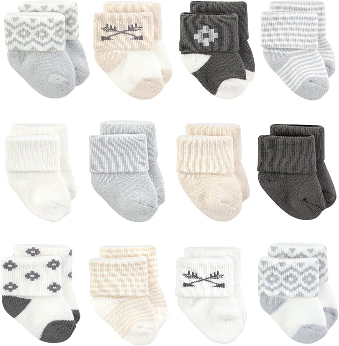 Hudson Baby Basics Unisex Baby Cozy Terry Baby Sock 12-Pack by HudsonBaby