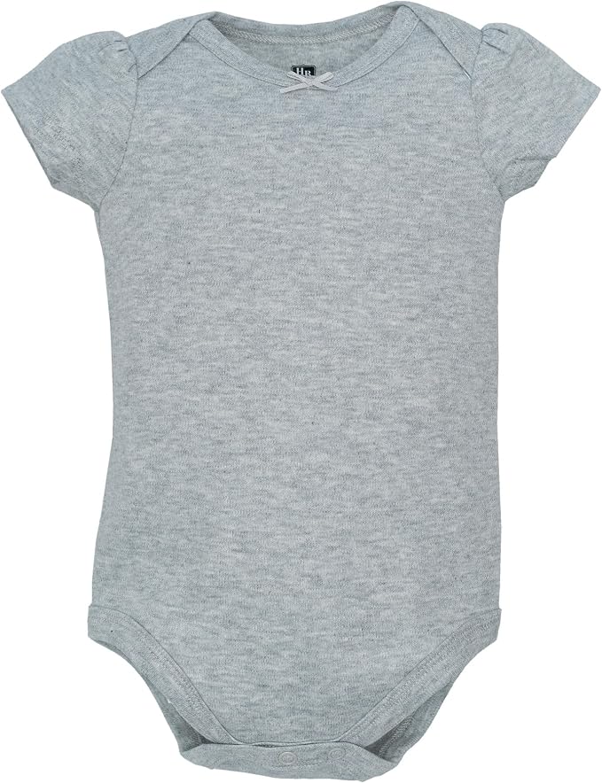 Hudson Baby Infant Girls Cotton Bodysuits 5-Pack - Image 5