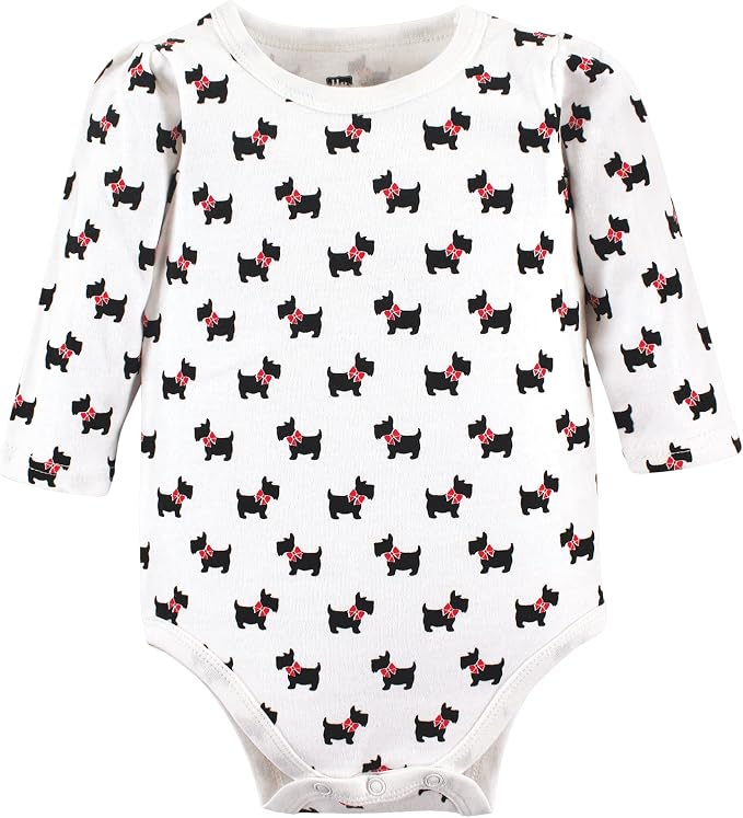 Hudson Baby Baby Girls' Cotton Long-sleeve Bodysuits 3-pack - Image 4