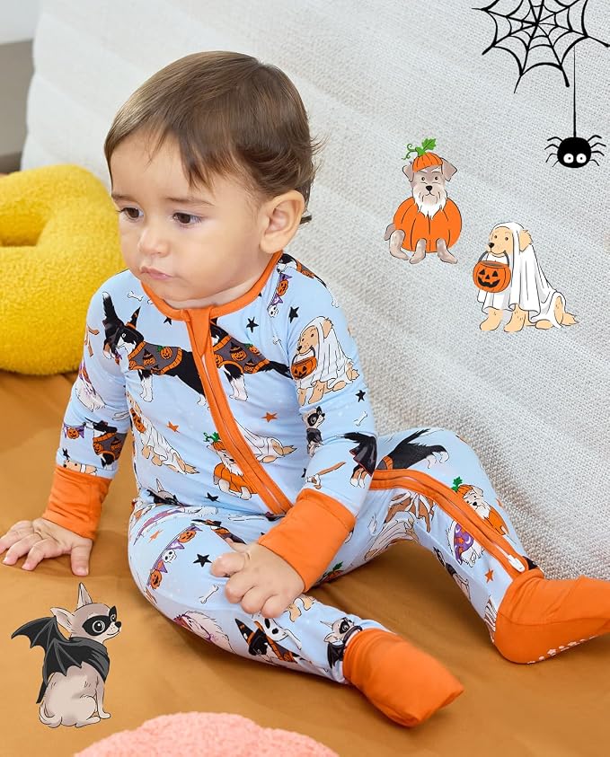 babee Reshinee Bamboo Viscose Baby Footie Pajama, Zipper Sleeper Boys Girls - Image 2