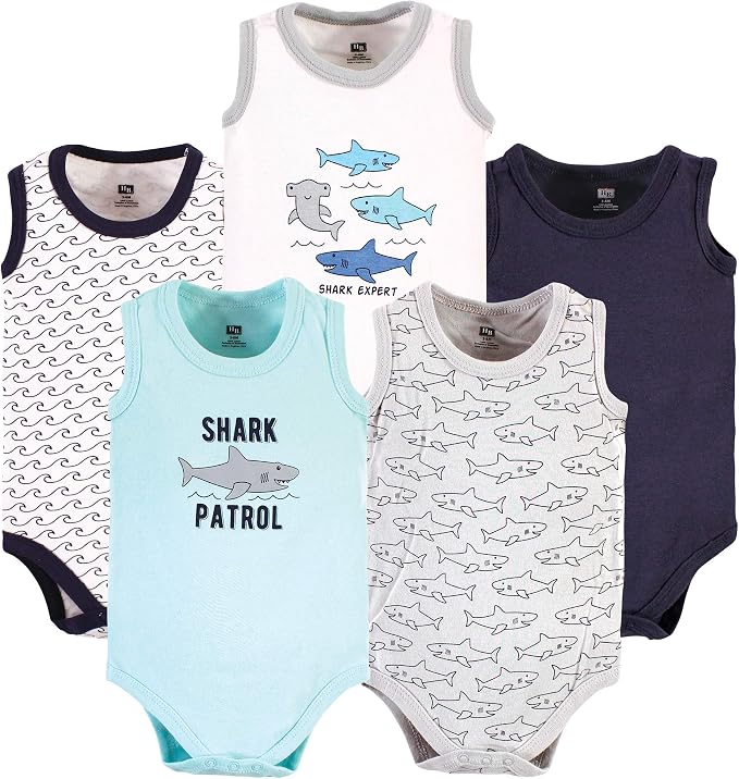 Hudson Baby Unisex Baby Cotton Sleeveless Bodysuits by HudsonBaby