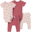 Modern Moments by Gerber Baby Viscose 4-Pack Bodysuit & Pant Set by ModernMomentsbyGerber