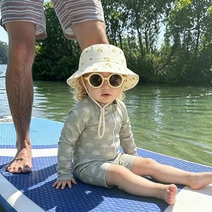 Muslin Baby Sun Hat Sun Protection Baby Toddler Bucket Hats - Image 4