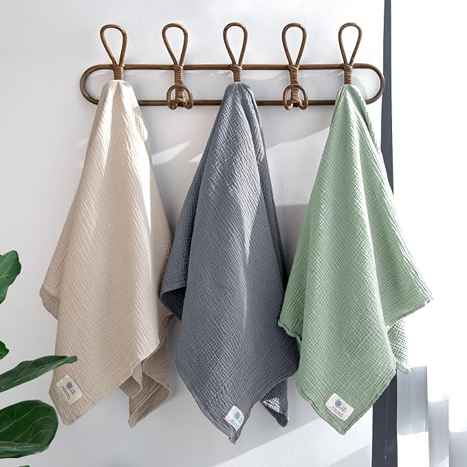 lulumoon Muslin Swaddle Blanket Baby: Cotton Receiving Wrap - Image 3