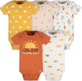 Gerber Baby Girls 5-Pack Short Sleeve Variety Onesies Bodysuits by Gerber