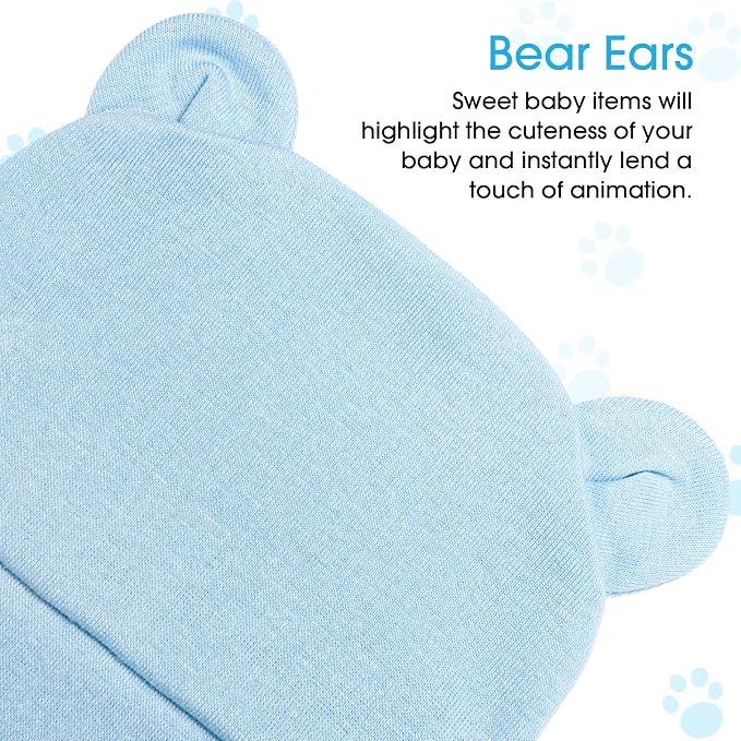 Newborn Baby Hats and Mittens Set - Image 5