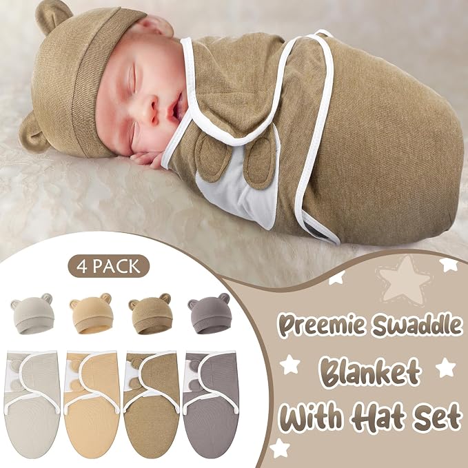 Buryeah 4 Pack Swaddle Blanket Wrap - Image 4