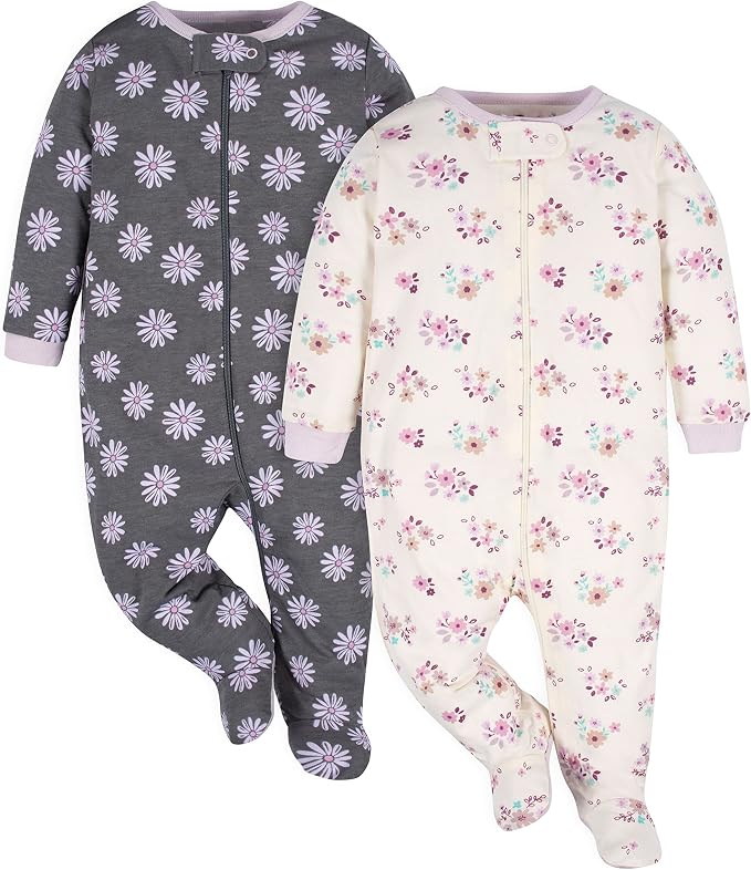 Gerber Baby Girls 2-Pack Sleep ‘N Play by Gerber