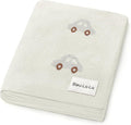 Knit Baby Blanket for Girls and Boys 100% Cotton Buttery Soft Cozy Receiving by BleuLaLa