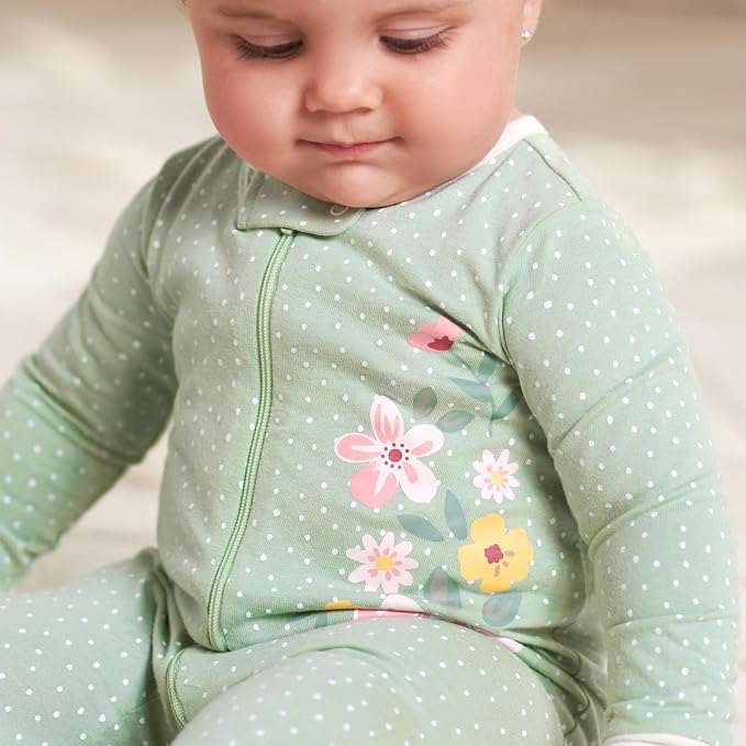 Gerber Baby Girls 4-Pack Sleep 'N Play Footie - Image 17
