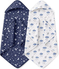 Yoofoss Hooded Baby Bath Towels 2 Pack 100% Muslin Organic Cotton by YOOFOSS