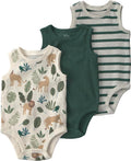 little planet by carter's Unisex Baby 3-pack Short Sleeve Bodysuits Made by LittlePlanet