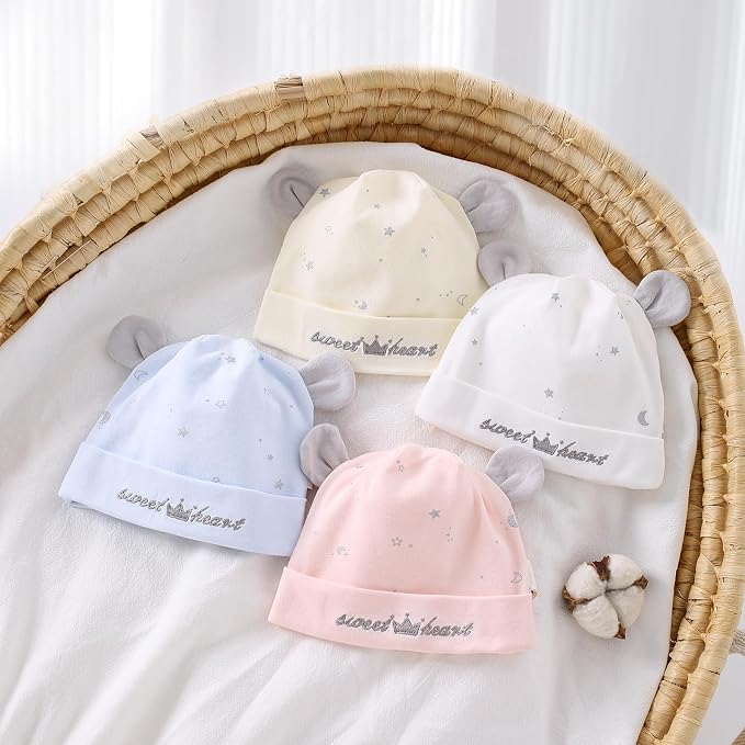 3 Pack Newborn Hats Infant Beanies - Image 5