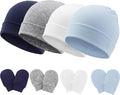 BQUBO Baby Hats and Mittens Infant Cotton Beanie Gloves No Scratch Set Newborn by DRESHOW