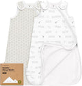 2-Pack Organic Baby Sleep Sacks, 100% Cotton 0.5TOG by KeaBabies