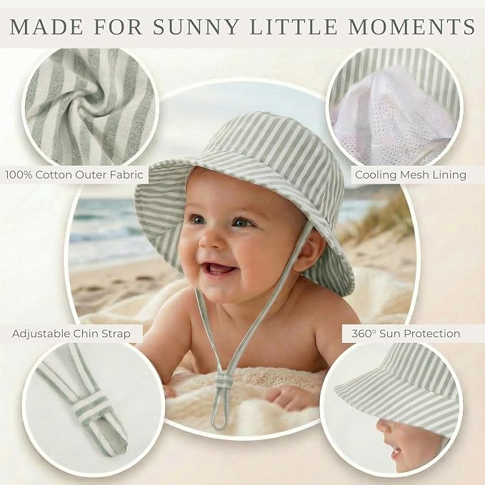 Beautiful Baby Sun Hat 0-6 Months - Image 4