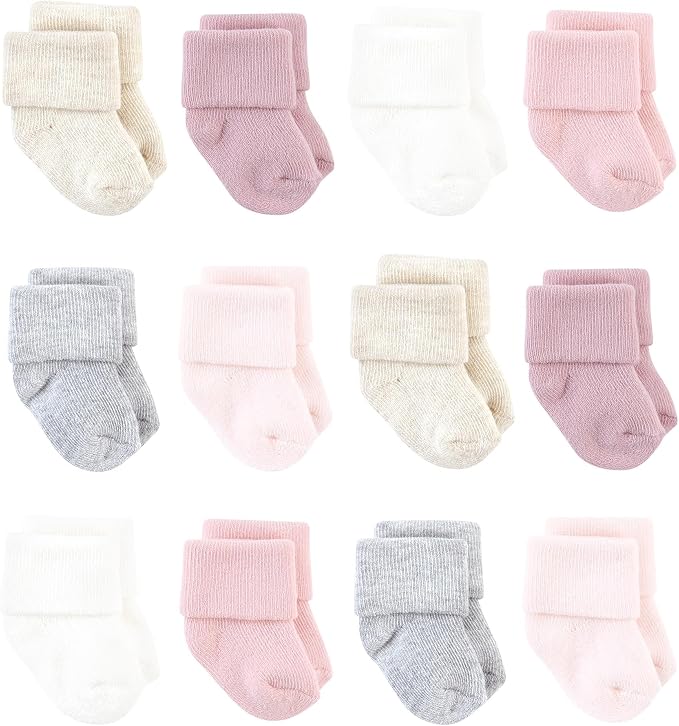 Hudson Baby Basics Unisex Baby Cozy Terry Baby Sock 12-Pack by HudsonBaby